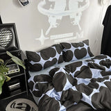 Yeknu  Bedding Set Striped Boys and Girls Twin Large Bedding Set Bedding Adult Fashion Bedding Set