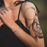 Yeknu  Lasting 15 days temporary tattoo sticker waterproof non-reflective Pisces playing beads pattern sticker body art fake tattoo