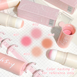 Yeknu  Cloud Soft Matte Blush Stick for a vibrant, brightening, natural bare makeup look, enhancing flawless skin tone