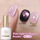 Yeknu  10ml  Aurora Blue Tears Cat Magnetic Eye Gel Polish Arctic Blue Crystal Varnish Shine Glitter Nail Art Manicure