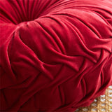 Yeknu Round Velvet Throw Pillow Home Decor Living Room Sofa Seat Cushion Futon Tatami Floor Mat Office Chair Waist Pillow Girls Gift