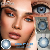 Yeknu  1Pair Blue Contact Lenses Green Eye Contacts Gray Beautiful Pupils Brown Lenses Yearly Cosmetic Colored Contact Lenses