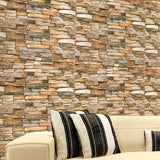 Yeknu  70cmx10m Self-adhesive Wallpaper Decoration Antique Foam Brick Wallpaper Living Room Bedroom Waterproof 3D Wall Sticker