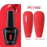 Yeknu  15ml Orange Color Nail Gel Polish Semi Permanent Red Pink Gellack Nail Art Salon Soak Off UV LED Glitter Nail Gel Varnish