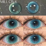 Yeknu  2pcs/Pair Myopia Natural Korean Lens Color Contact Lenses Blue Contact Lens Green Pupil Beauty Eyes Lenses Makeup New