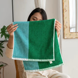 Yeknu  Retro Striped Pure Towels Soft Kindly-Skin Face Towel Bathroom Absorbent Face Adult Household Towels