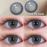 Yeknu  2PCS Contact Lenses Myopia Beauty Blue Lenses Cosmetic Pupils Natural Color Lens Eyes with Degree High Quality Lenses