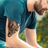 Yeknu  Long-lasting waterproof temporary tattoo stickers simulated non-reflective Paladin pattern fake arm tattoos for boys and girls
