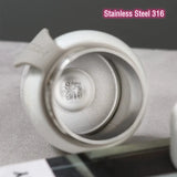 Yeknu  280ml Fashion Mini Stainless Steel 316 Thermal Flask With Silicone Rope Portable Cute Pocket Coffee Tea Thermal Bottle Tumbler