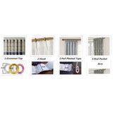 Yeknu  Village Curtains for Living Room Nordic Cotton Half Door Blackout Kitchen Washing Table Screen