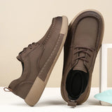 Yeknu  Men's casual leather shoes Genuine Leather Men's Casual Shoes Summer Men Shoes handmade Leather Men Loafers