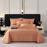 Yeknu Luxury 1000TC Egyptian Cotton Quilted Bedspread, Queen King Size, Bed Cover, Mattress Topper Coverlet, Bed Sheet, Pillowcases