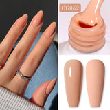 Yeknu  10ml Reinforcement Gel Nail Polish Self-leveling Gel Construction Gel Thick Base Gel Hard Painting Gel Varnishes