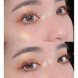 Yeknu  2-color Glitter Eyeshadow Water Light Broken Feeling Long Lasting Waterproof Eyeshadow Pearlescent Glitter Highlighter Makeup