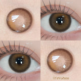 Yeknu  1 PAIR Big Brown Contact Lenses for Makeup Eyes Big Black Lenses Myopia Color Contact Lenses Belleza Pupils Grey Lenses