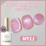 Yeknu  10ml Fantasy Colored Cat Magnetic Gel Nail Polish Ultra Shine Glitter Semi Permanent Soak Off UV LED Vernis Manicure