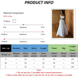 Yeknu  Jastie 100% Cotton Suspender Underwear Half Long Skirt Set Summer Beach Style Sexy Stylish Underwear Skirt Set Women's Clothing