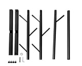 Yeknu  Free-Standing Metal Coat Rack with 7 Hooks Tree-Branch Clothing Stand for Hats Bags & Scarves Space-Saving Entryway Organizer