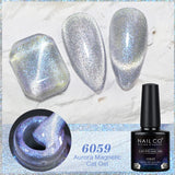 Yeknu  Transparent Cat Eye Gel Nail Polish 10ml UV Nail Art Semi Permanent Lakiery Hybrydowe Magnet SPAR Lacquer Gel Vernis Soak
