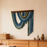 Yeknu  80x88cm Handmade Wall Hanging Decor Luxury Artistic Tapestry for Living Room Sofa Bedroom Bede Wall Carpet Home Decor