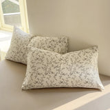 Yeknu  Ins Princess Bedding Set Simple Floral Duvet Cover Pillowcases Flat Sheet Single Twin Double Queen Size Home Decor Bed Linen Set