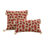 Yeknu  Cotton Linen Flower Cushion Pillowcase Retro European Style Living Room Sofa Backrest High Precision Jacquard Cushion Cover