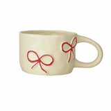 Yeknu Bow shaped mug for girls with high looks, home ceramic water cup