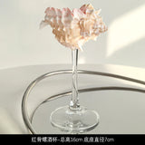 Yeknu  Handmade Shell wine glass conch cup design niche cocktail glass goblet ins style light luxury