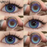 Yeknu  Cosplay Contact Lenses Cosmetic Colored Pupils Hallowen Contacts Beauty Women Makeup Blue Lens Eye Contact Cosplay Pupils