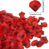 Yeknu  Red Artificial Silk Rose Petals For Romantic Nights Weddings Proposals Anniversary Valentine's Day Event Party Floral Decoration