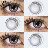 Yeknu  NEW Color Contact Lenses Beauty Brown Pupils Natural Black Contact Lenses Soft Colorful Makeup Eyes Gray Lenses Natural
