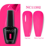 Yeknu  15ml Orange Color Nail Gel Polish Semi Permanent Red Pink Gellack Nail Art Salon Soak Off UV LED Glitter Nail Gel Varnish