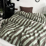 Yeknu  Bedding Set Striped Boys and Girls Twin Large Bedding Set Bedding Adult Fashion Bedding Set