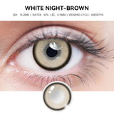 Yeknu  2pcs pupils halloween Blue Green contact lenses for Eyes Natural Colored contact lenses Prescription myopia Brown Lens