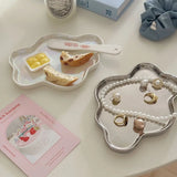 Yeknu Jewelry Display Plate, Ceramic Plate Ornament, Cloud Decoration Aromatherapy Candle Foyer Tray, Key Storage Plate