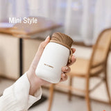 Yeknu  220ml Mini Wood Lid Stainless Steel 304 Thermal Flask Fashion Portable Pocket Coffee Tea Thermal Water Bottle Tumbler