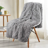 Yeknu Thickened Fluffy Blanket Warm Spring Bedspread on the bed Stitch plaid sofa cover Double side blankets and throws for Home decor
