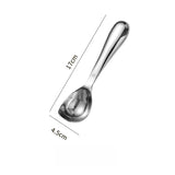 Yeknu  1PC Ice Cream Spoon Stainless Steel Summer Ice Cream Dessert Spoon Long Handle Fruit Tableware Household Goods