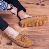 Yeknu   Men Casual Shoes Luxury Brand comfortable Slip on Formal Loafers Men Moccasins Italian Soft Male Driving Shoes