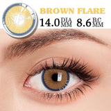 Yeknu  2Pcs/Pair Natural Color Contact Lenses For Eyes New Flare Colorcon Lenses Beauty Eye Color Contacts Natual Look Cosmetic