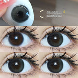 Yeknu  2pcs Gradient Green Contact Lenses Natural Color Pupils Coffee Pearl Lenses Makeup Color Eye Lenses Brown Lens Gray Lens