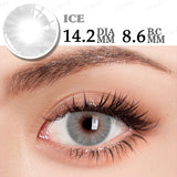 Yeknu  1Pair Color Contact Lenses for Blue Eyes Natural Pupils Green Ice Lenses Eye Color Contact Lens