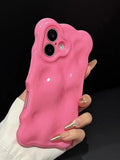 Yeknu  Suitable For Iphone 16 Promax Phone Case 3D Bubble Korean Soft Shell Iphone 15 14 13 All Inclusive 12 Anti Drop 11 Protective Ca