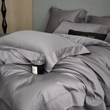 Yeknu 600TC Egyptian Cotton Soft Hotel Style Bedding Set Double Queen King Size Duvet Cover Bed Sheet/Fitted Sheet Pillowcases 4Pcs