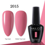 Yeknu  15ml Gel Nail Polish LED Semi-permanent Summer Varnish UV Vernis Blue Color Enamels For Nails Gellak Top Coat Base Polish