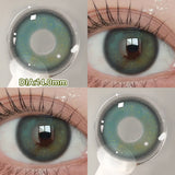 Yeknu  2pcs Myopia Color Contact Lenses for Eyes with Prescription Beauty Pupils Makeup Eye Color Lenses Fashion Blue Lenses