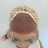 Yeknu  Long Wavy Layered Auburn Synthetic Hair Copper Red 13X4 Lace Front Wigs for Women Ginger Orange Body Wave Daily Party Cosplay