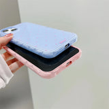 Yeknu Korean Cute Polka Dot Macron Color Phone Case For iPhone 16 15 14 13 12 Pro Max Trendy Aesthetic Anti Knock Soft Back Cover