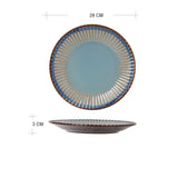 Yeknu  Creative Porcelain Tableware Household Kitchen Restaurant Supplies Steak Western Food Plate Microwave Oven Bowl Dinner Plate 1Pc