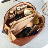 Yeknu  Large capacity travel cosmetic bag, waterproof cosmetic storage bag, with partition, handle, flat opening, suitable for travel